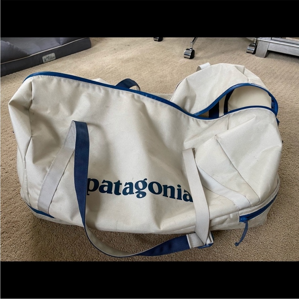 - Patagonia light tan duffel bag - from early 2000s